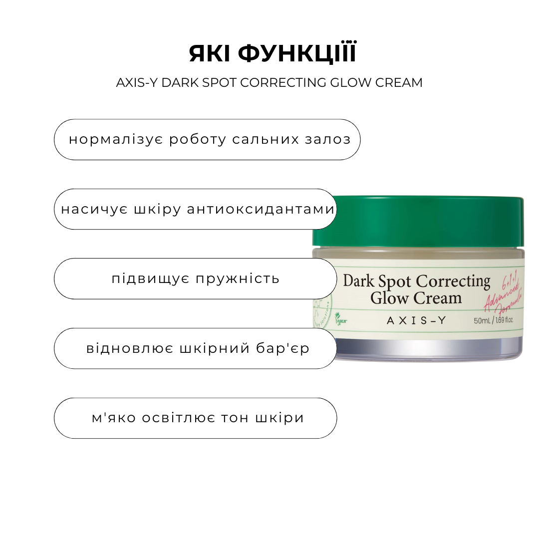 Освітлюючий крем для обличчя AXIS-Y Dark Spot Correcting Glow Cream 50мл - Зображення 2