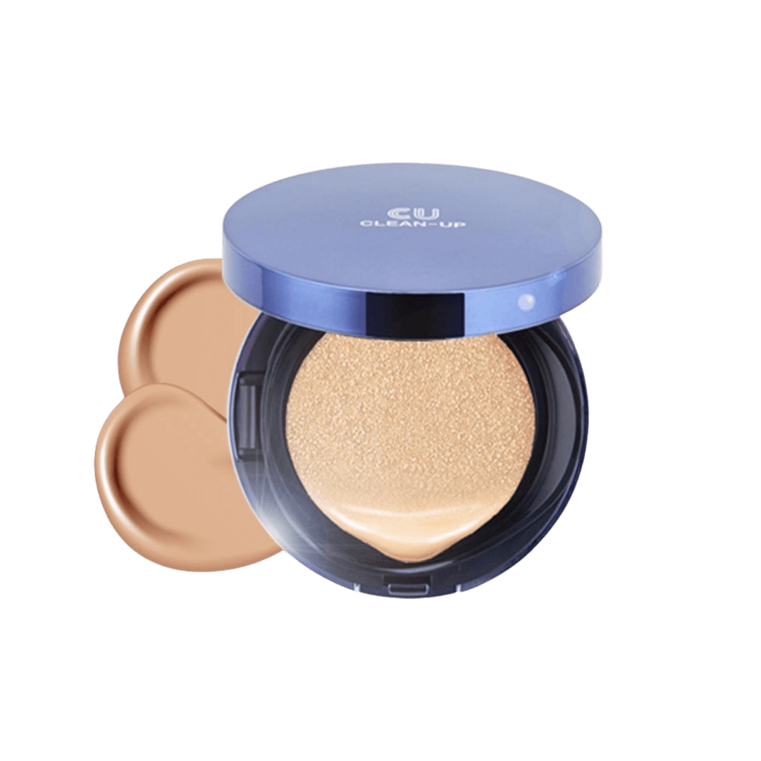 Кушон зі змінним блоком - CUSKIN Clean-up Skinfit Cushion Pact (SPF 50+/PA+++) 23 відтінок